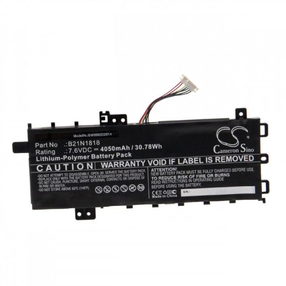 Utángyártott Asus 0B200-03190400 0B200-03190400E 4050mAh 7.6V Li-po laptop akkumulátor