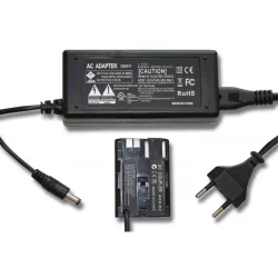   Utángyártott tápegység Canon ACK-E2 DR400 kamera DSLR Camcorder 2m