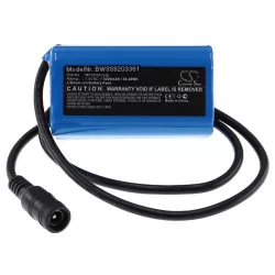   LED lámpa utángyártott Square MP NCM 2s2p 5200mAh 7.4V Li-ion kézilámpa akkumulátor