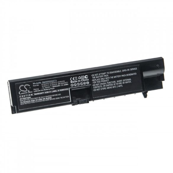 Utángyártott Lenovo 01AV414 01AV415 01AV416 2050mAh 15.28V Li-ion laptop akkumulátor