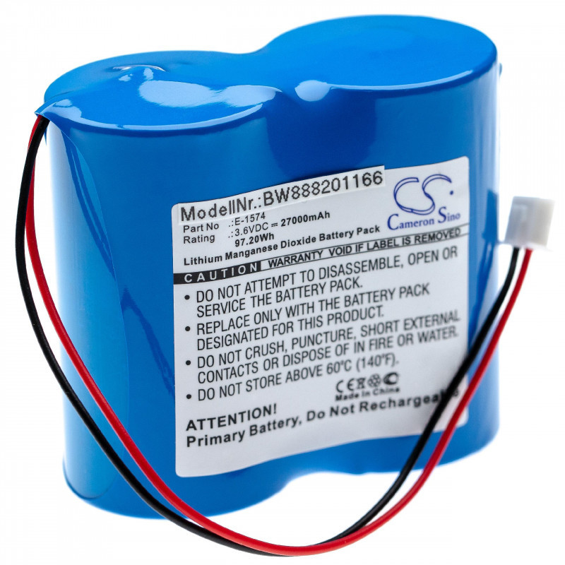 Utángyártott Siemens E-1574 27000mAh 3.6V Li-MnO2 mérőeszköz akkumulátor