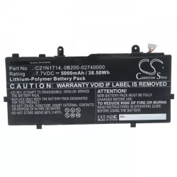   Utángyártott Asus 0B200-02740000 C21N1714 5000mAh 7.7V Li-po laptop akkumulátor - VHBW