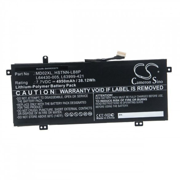 Utángyártott HP HSTNN-LB8P L63999-421 L64430-005 4950mAh 7.7V Li-po laptop akkumulátor