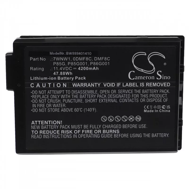   Utángyártott Dell 0DMF8C 7WNW1 DMF8C P85G P85G001 4200mAh 11.4V Li-ion laptop akkumulátor
