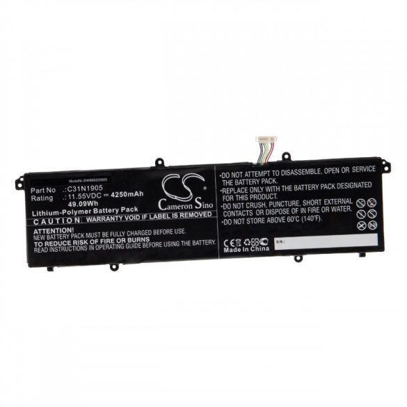 Utángyártott Asus 0B200-03580200 C31N1905 4250mAh 11.55V Li-po laptop akkumulátor