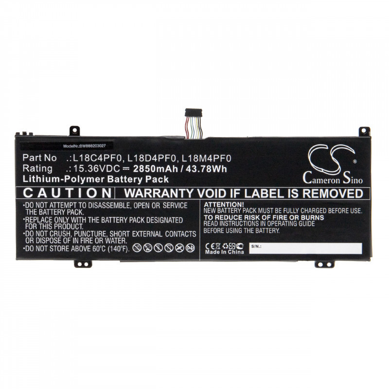   Utángyártott Lenovo 5B10S73499 5B10S73500 2850mAh 15.36V Li-po laptop akkumulátor