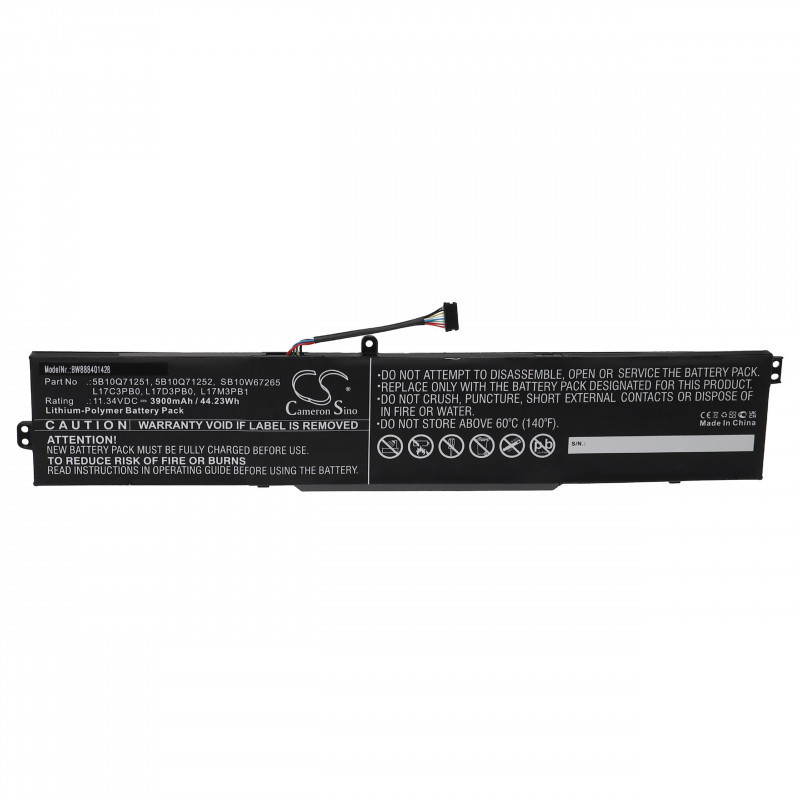 Utángyártott Lenovo 5B10Q71251 5B10Q71252 3900mAh 11.34V Li-po laptop akkumulátor