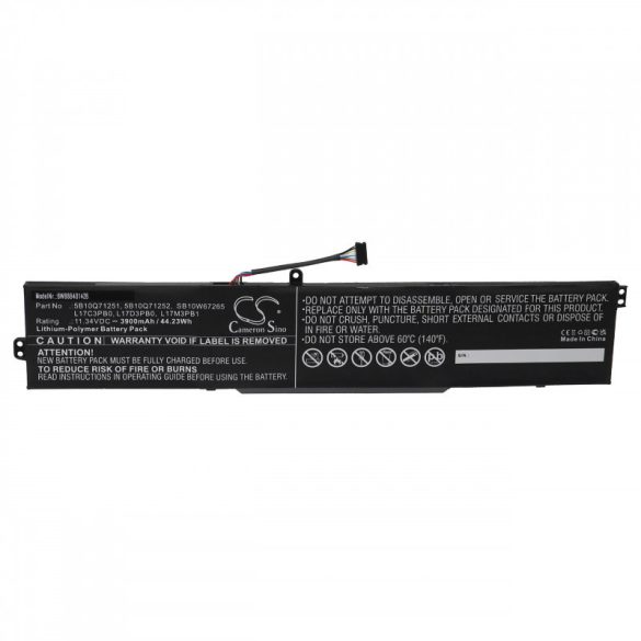 Utángyártott Lenovo 5B10Q71251 5B10Q71252 3900mAh 11.34V Li-po laptop akkumulátor