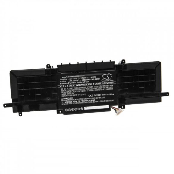 Utángyártott Asus B31BIEH 0B200-03150000 4250mAh 11.55V Li-po laptop akkumulátor