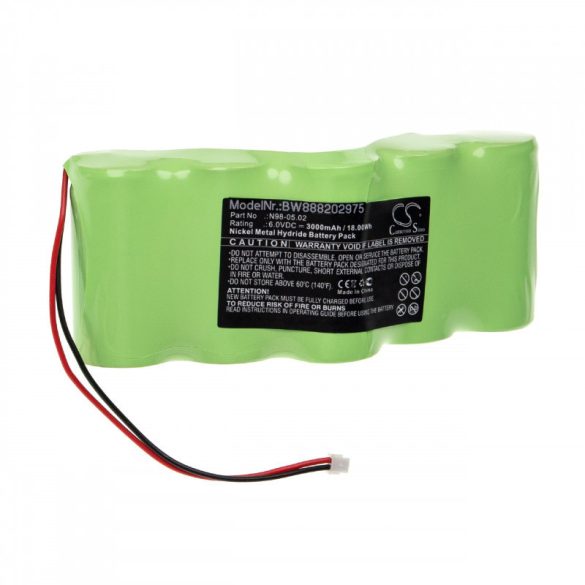 Utángyártott Theis N98-05.02 3000mAh 6V NiMH mérőeszköz akkumulátor