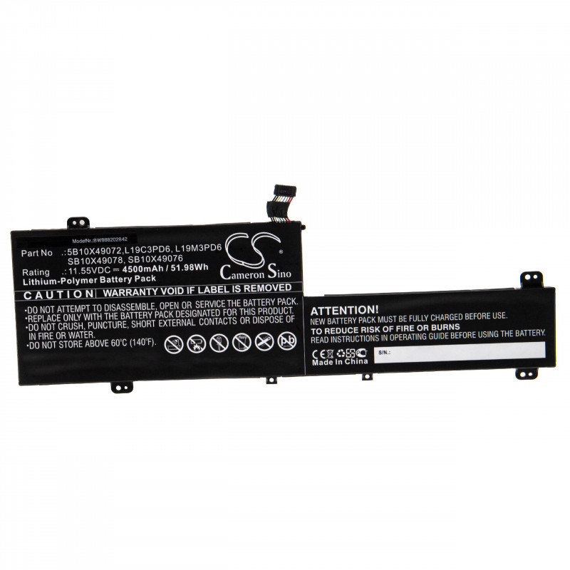 Utángyártott Lenovo 5B10X49072 L19C3PD6 4500mAh 11.55V Li-po laptop akkumulátor