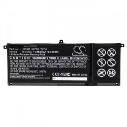   Utángyártott Dell 9077G H5CKD TXD0 3450mAh 15V Li-po laptop akkumulátor - VHBW