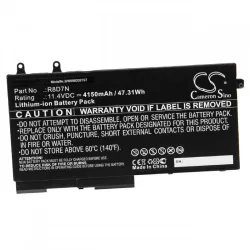   Utángyártott Dell 49HG8 H82T6 K7C4H R8D7N TNT6H 4150mAh 11.4V Li-ion laptop akkumulátor - VHBW