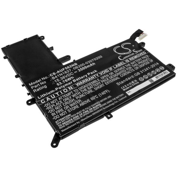 Utángyártott Asus 0B200-03070200 B41N1827 3500mAh 15.36V Li-po laptop akkumulátor