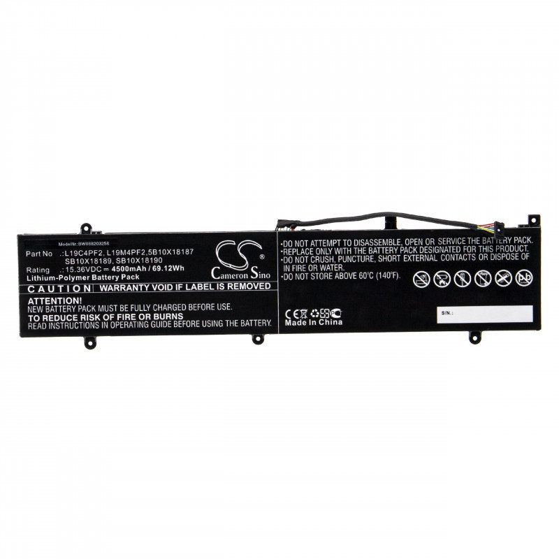 Utángyártott Lenovo 5B10X18187 L19C4PF2 4500mAh 15.36V Li-po laptop akkumulátor