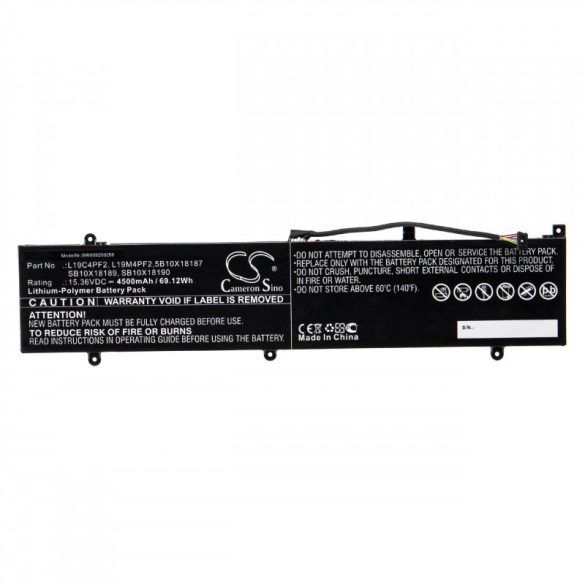 Utángyártott Lenovo 5B10X18187 L19C4PF2 4500mAh 15.36V Li-po laptop akkumulátor