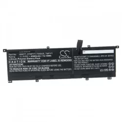   Utángyártott Dell FW8KR 0TMFYT 8N0T7 TMFYT 6500mAh 11.4V Li-po laptop akkumulátor - VHBW