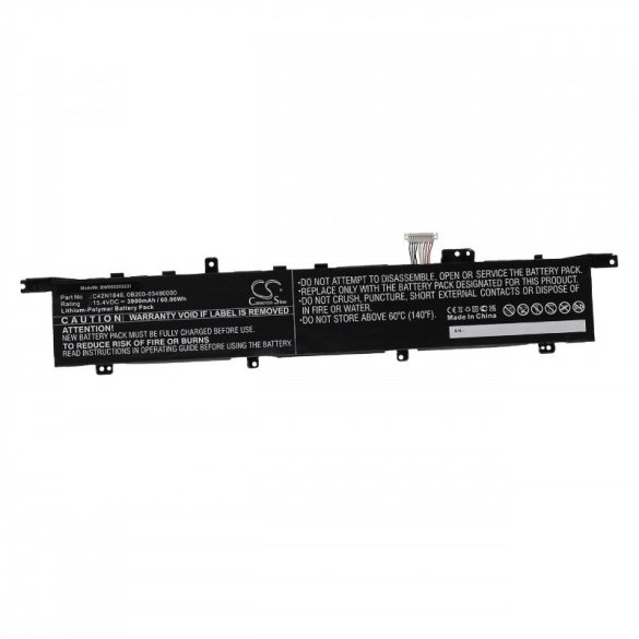 Utángyártott Asus 0B200-03490000 C42N1846 3900mAh 15.4V Li-po laptop akkumulátor