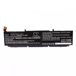   Utángyártott Dell 01RR3 F8CPG XG4K6 8000mAh 11.4V Li-po laptop akkumulátor - VHBW