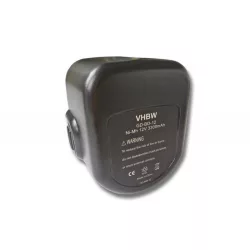   Szerszámgép utángyártott akkumulátor Black & Decker A9252 A9266 3000 mAh 12 V NiMH - VHBW
