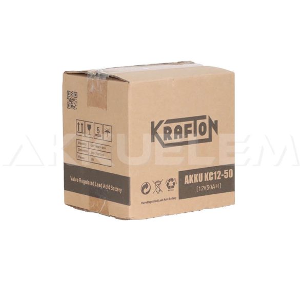 Krafton KC12-50 12V 50Ah zselés akkumulátor ciklikus