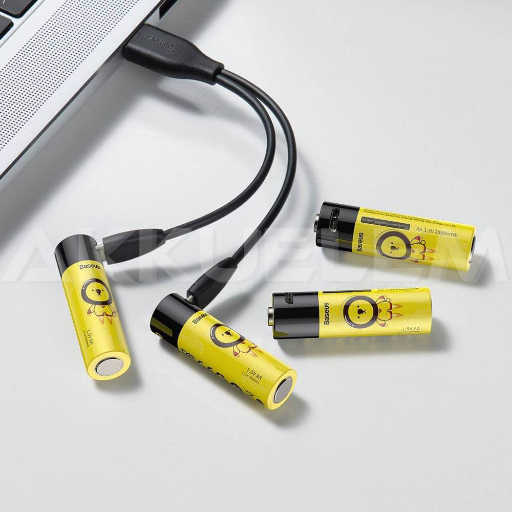 Baseus AA 1920mAh 1,5V Li-Ion akkumulátor 4db (ár/csomag)