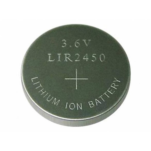 LIR2450 lithium gomb akkumulátor 3,6V 120mAh