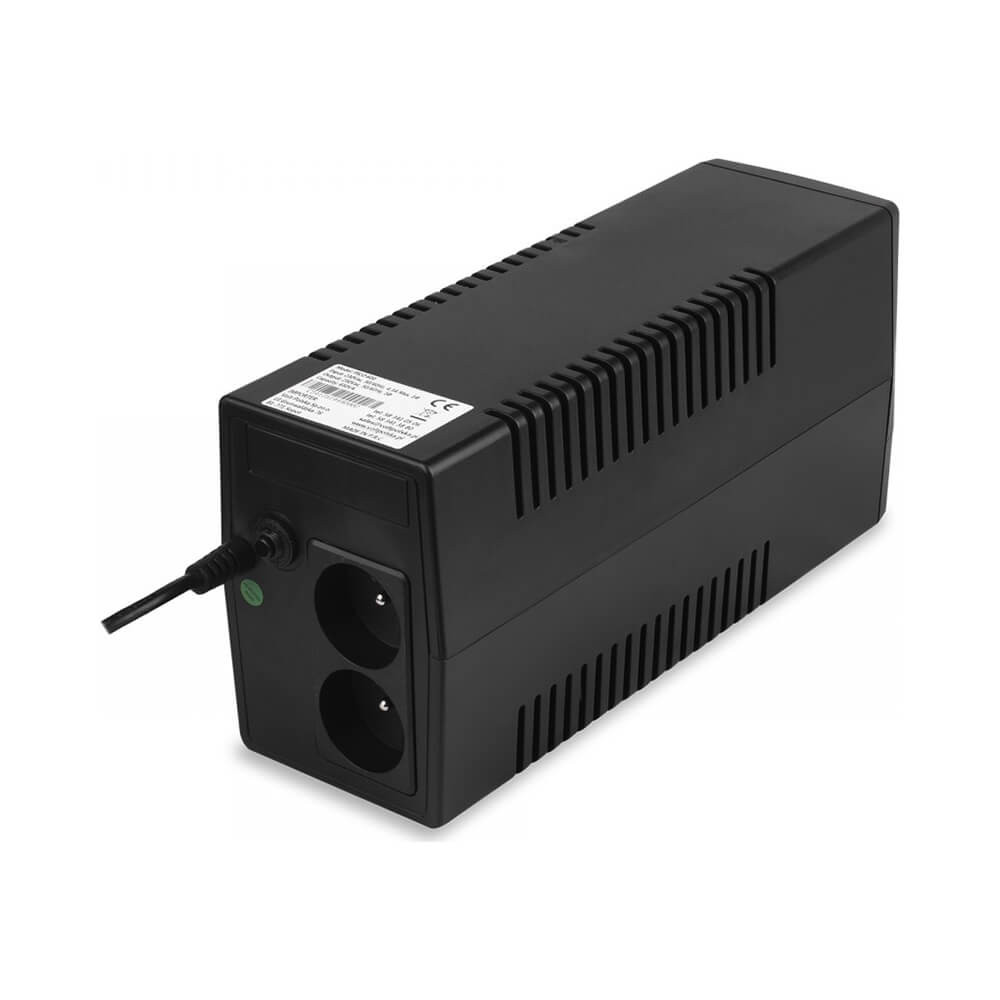 VoltPolska PicoUPS 600VA/360W szünetmentes tápegység trapéz 1x7Ah 
