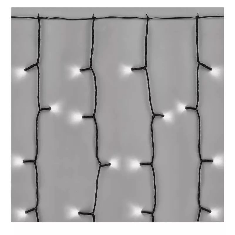 Karácsonyi fényfüzér FÜGGÖNY CNT 100LED 1m szél 2m hossz CW C IP44 D1EC01
