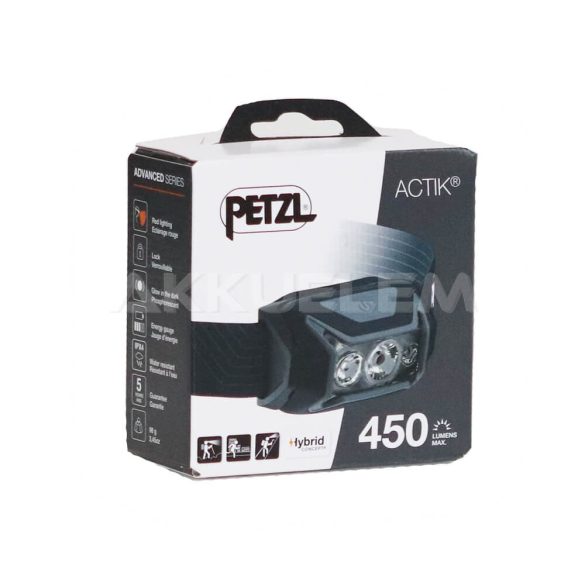 Petzl ACTIK 450lm fejlámpa SZÜRKE E063AA00