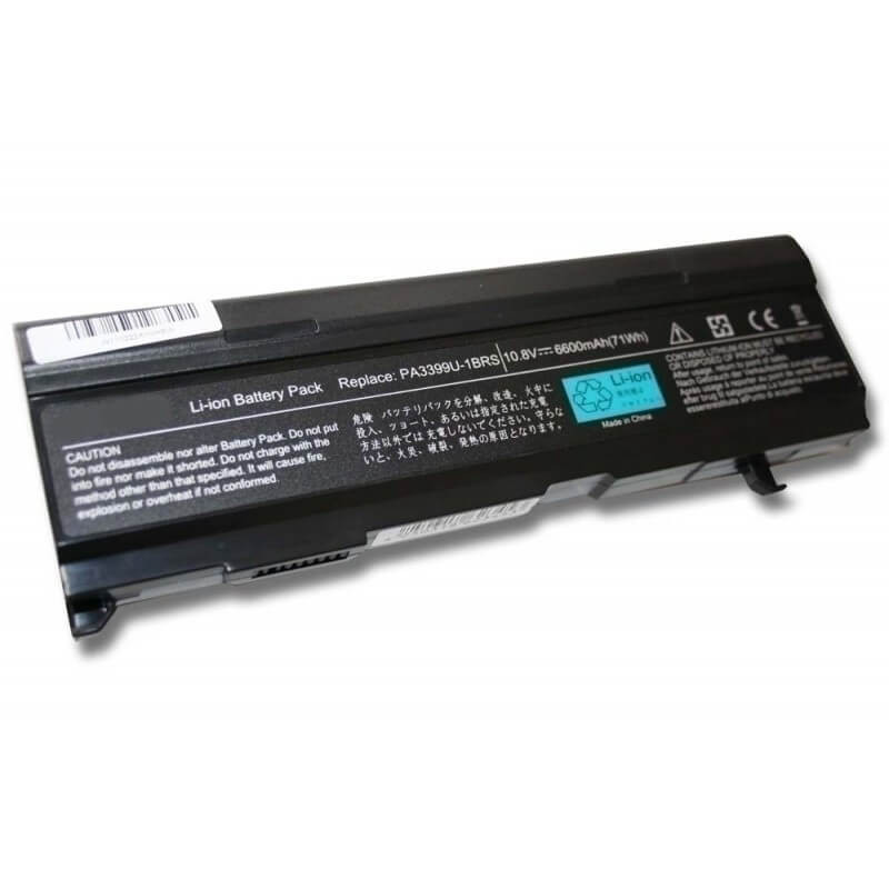 Toshiba Satelite A80 A135 PA3399U 10,8V 6600mAh utángyártott notebook akkumulátor