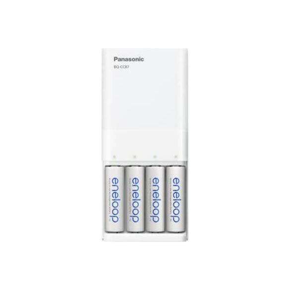 Eneloop BQ-CC87 USB  NiMH akkutöltő 2xAA 2000mAh akkuval