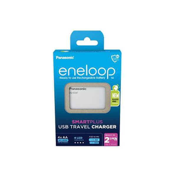 Eneloop BQ-CC87 USB  NiMH akkutöltő 2xAA 2000mAh akkuval