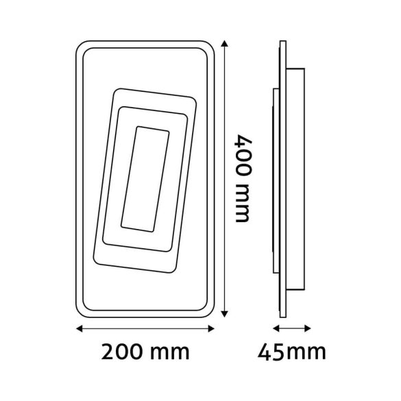 Avide Design GRAHAM lámpa mennyezeti Graham RF Távirányítóval 51W