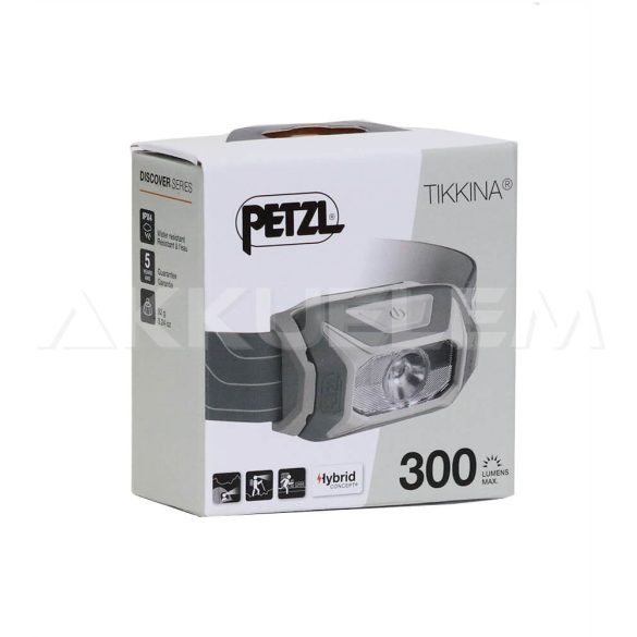 PETZL TIKKINA 300lum szürke  fejlámpa E060AA00