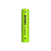   Xtar AAA 800mAh 1,5V Li-Ion akkumulátor töltöttségvisszajelzéssel (zöld)