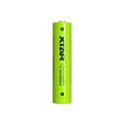   Xtar AAA 800mAh 1,5V Li-Ion akkumulátor töltöttségvisszajelzéssel (zöld)