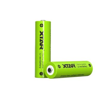   Xtar AA 2000mAh 1,5V Li-Ion akkumulátor töltöttségvisszajelzéssel (zöld)