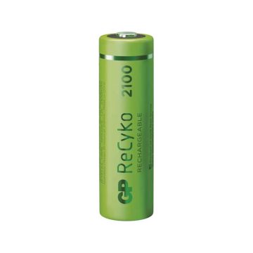   GP AA Recyko+ 2100mAh 1,2V Ni-MH akkumulátor 6db/csomag (zöld)