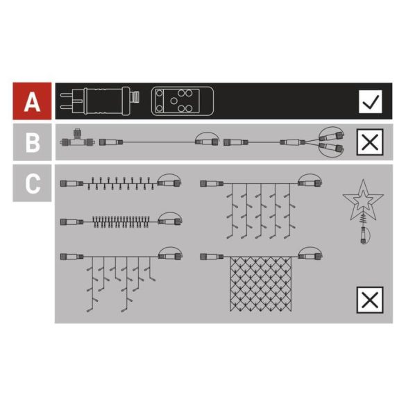 CNT Trafó adapter IP44 lánc D1ZB05 fekete