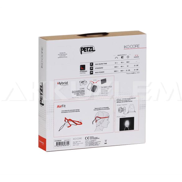 PETZL IKO Core 500lum tölthető fejlámpa E104BA00