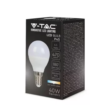 V-TAC E14 2142501 P45 Opál 4,5W 3000K 470lm 180°