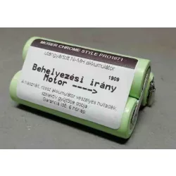   Moser Chrome utángyárott akkupakk 3,6V 1,6Ah AA Ni-MH (2,8mm hüvely)