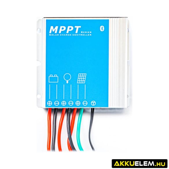 Napelem Töltésvezérlő SOL MPPT 12V 10A Bluetooth