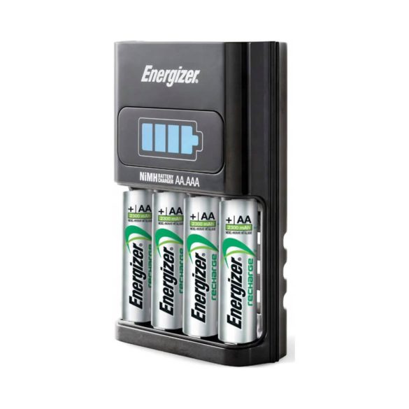 Energizer 1 órás töltő 4*2300mAh AA akkuval 1/4 akku töltésére