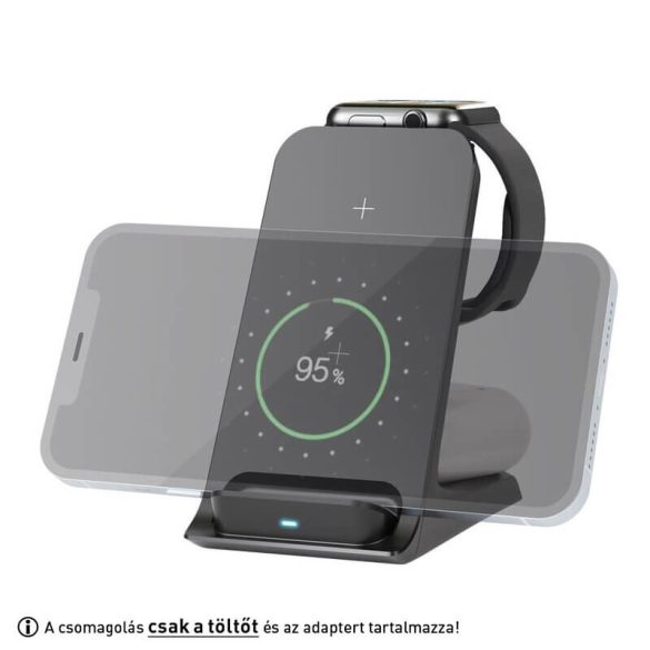 Goobay Qi 3in1 Indukciós töltő Iphone Watch AirPods termékekhez