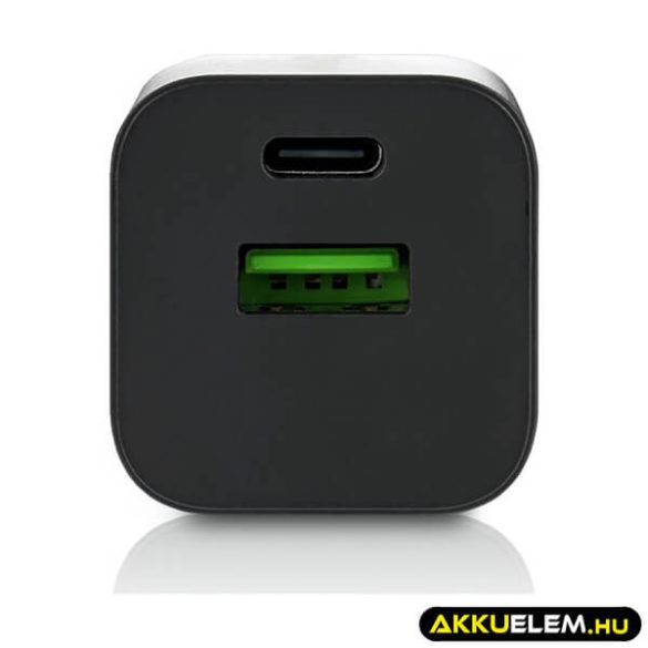 everActive USB töltő SC-390QB fekete QC3 + USB-C 30W