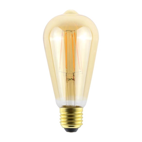 Avide E27 LED Filament izzó ST57 7W Dimm/Borostyán E27 WW 2500K