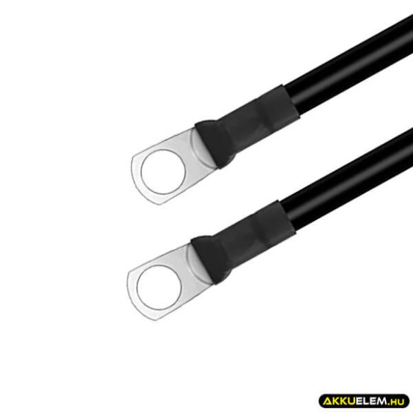 Qoltec kiegészítő Akku-sorosító kábel 25mm2 0,5m szemessaruval Fekete 5kW/db (Új)