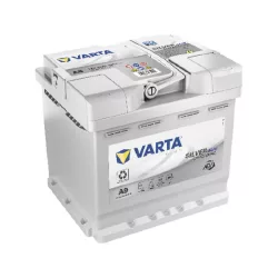   VARTA 12V AGM 50Ah 540A A9 akku 550901 start-stop autó akkumulátor JOBB+